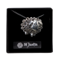 St Justin Pewter Sheep Necklace
