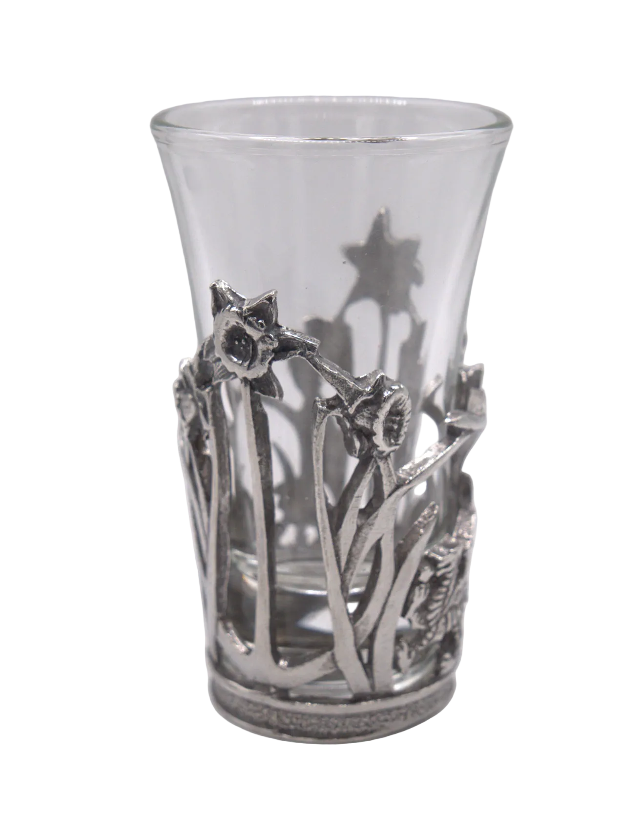 A.E Williams Daffodil and Dragon Shot Glass