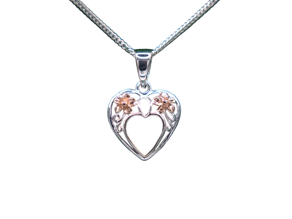 Heart & Daffodil Necklace