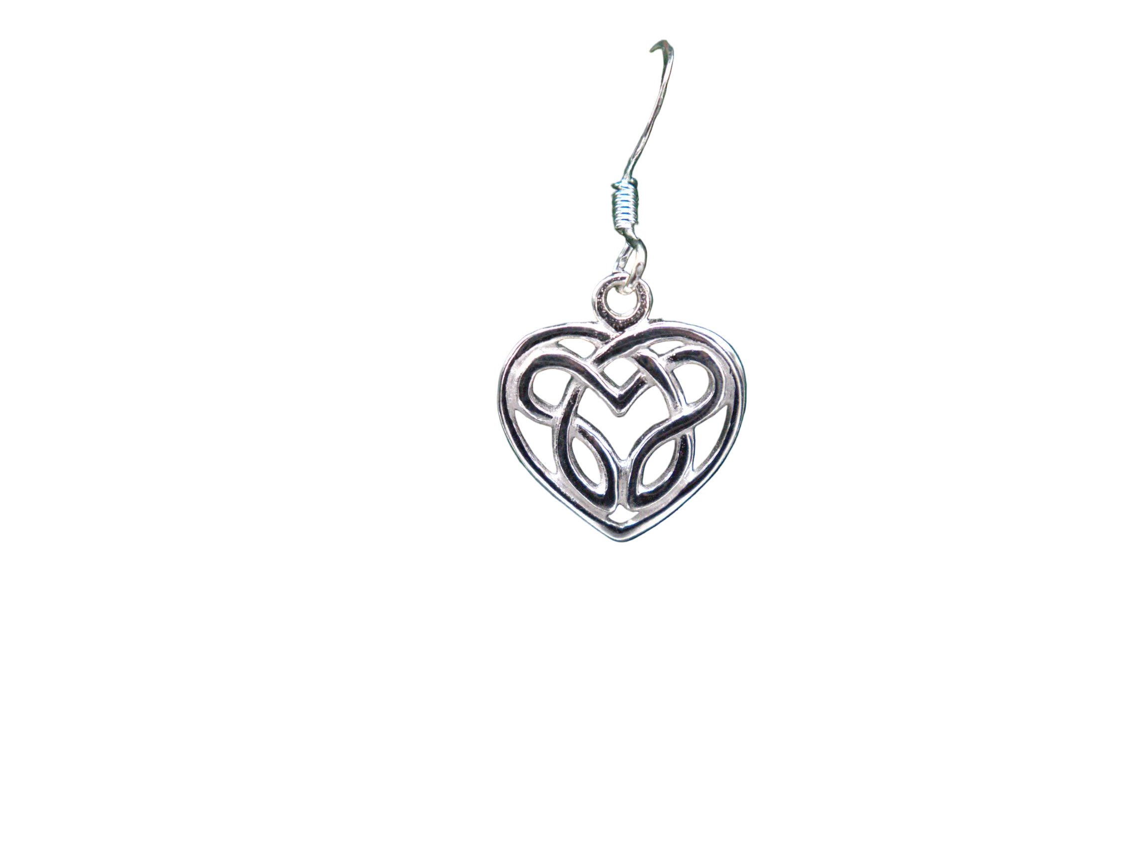 Celtic Knot Heart Earrings