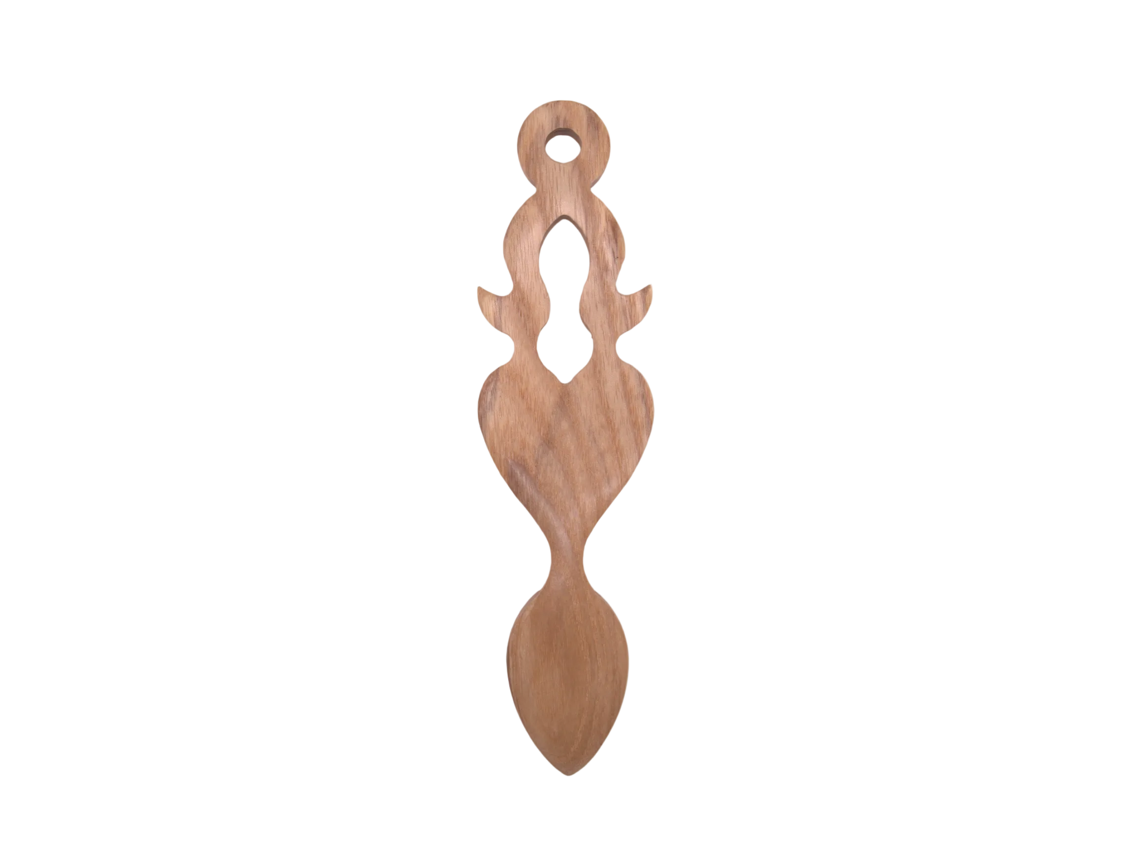Welsh Love Spoon with Knot and Heart