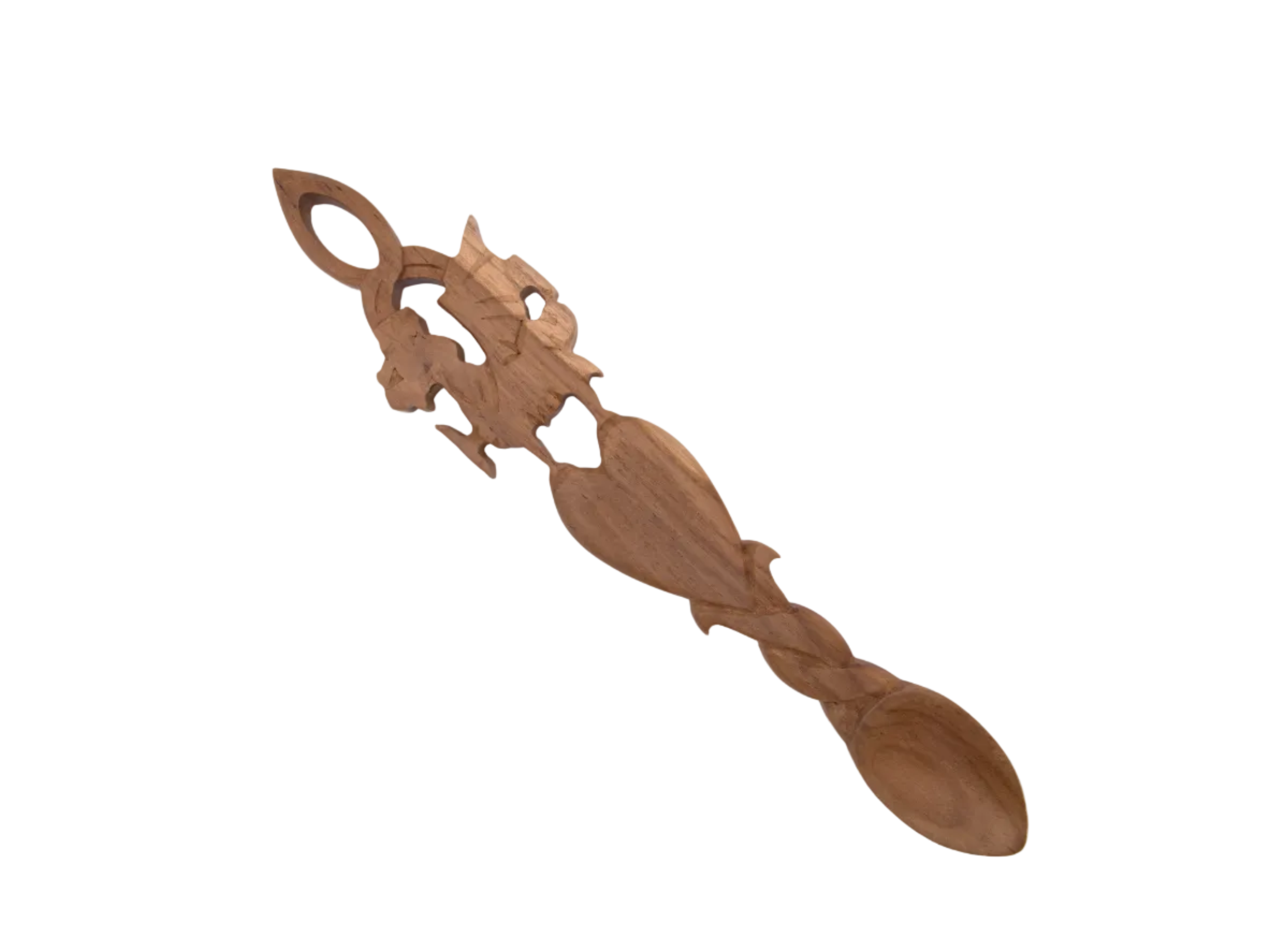 Welsh Dragon Twist Love Spoon