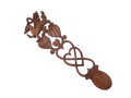 Welsh Dragon Heart Knot Love Spoon