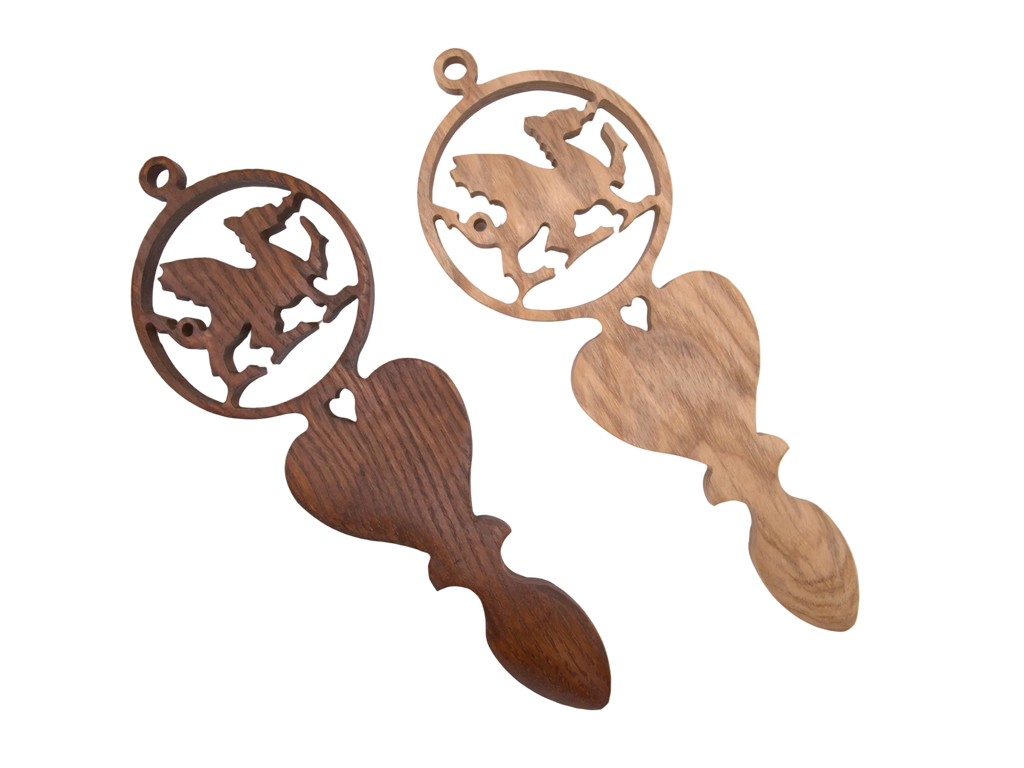 Welsh Dragon and Heart Love Spoon