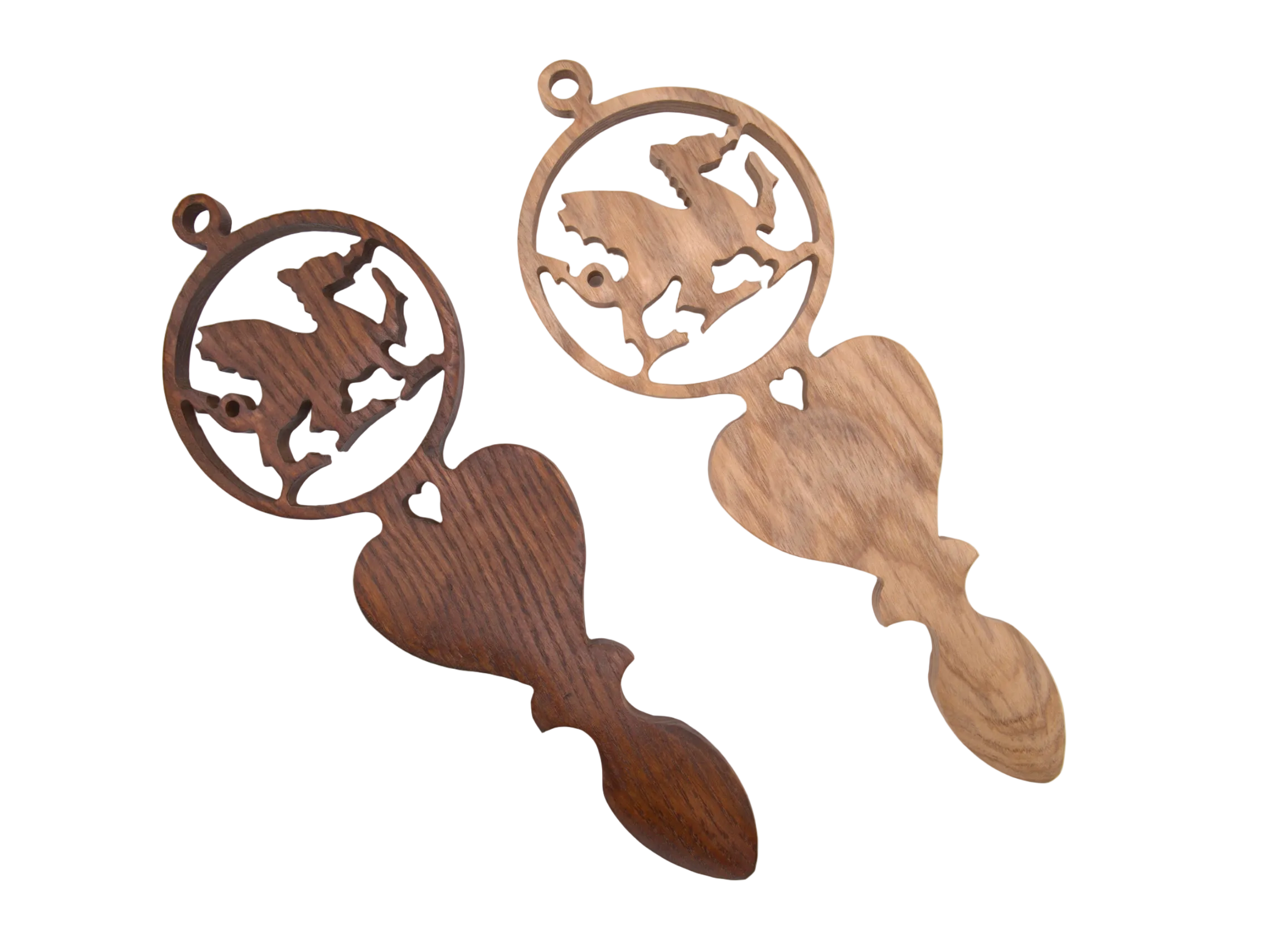 Welsh Dragon and Heart Love Spoon