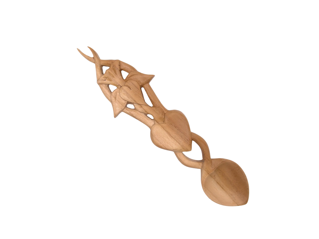 Daffodil and Heart Welsh Love Spoon
