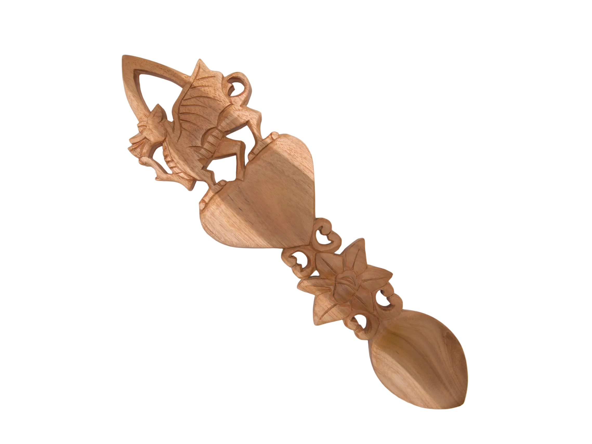 Welsh Dragon, Heart & Daffodil Love Spoon