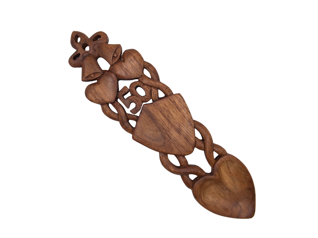 Anniversary Bells Welsh Love Spoon