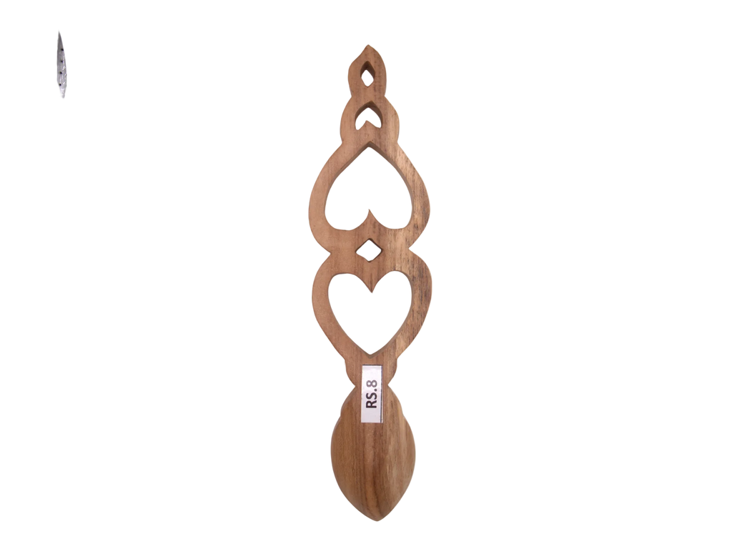 Parallel Hearts Welsh Love Spoon