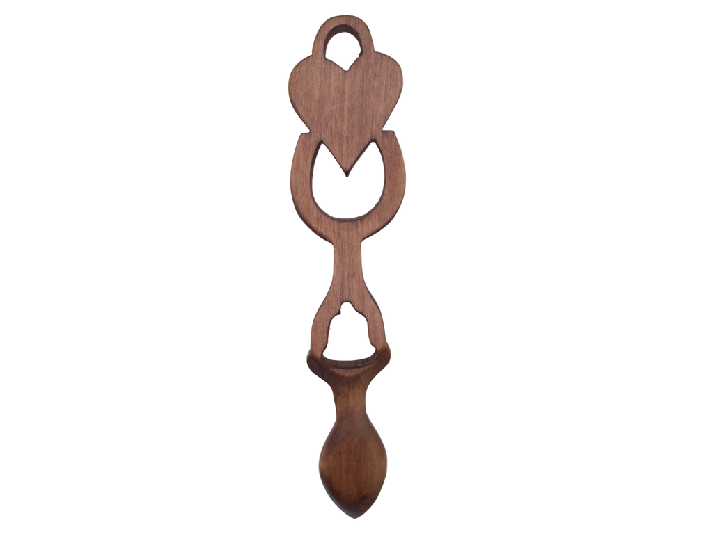 Heart, Horseshoe & Bell Welsh Love Spoon