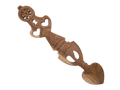 Double Heart Welsh Love Spoon with Wheel of Work