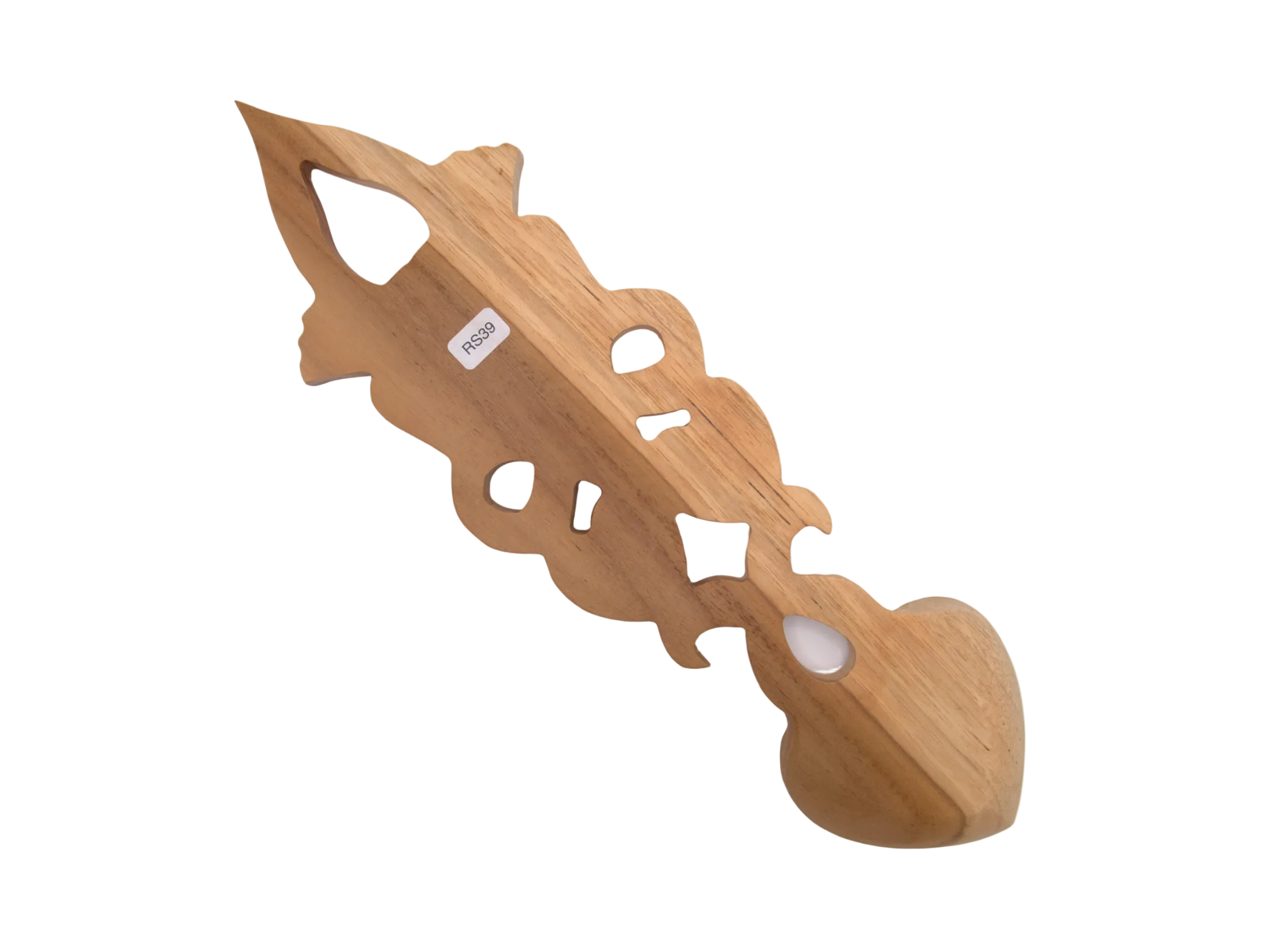 Two Daffodils Love Spoon with Infinity Knot and Hearts