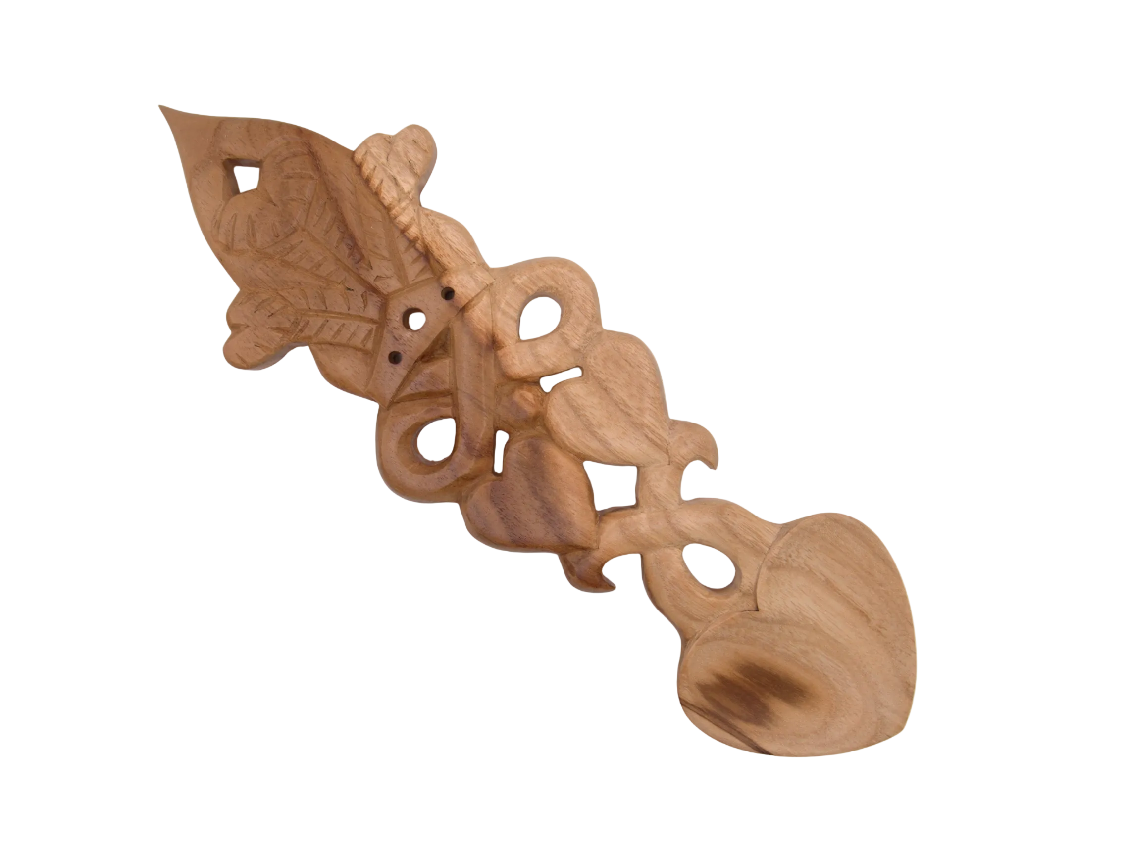 Welsh Rugby Love Spoon with Infinity Knot and Hearts