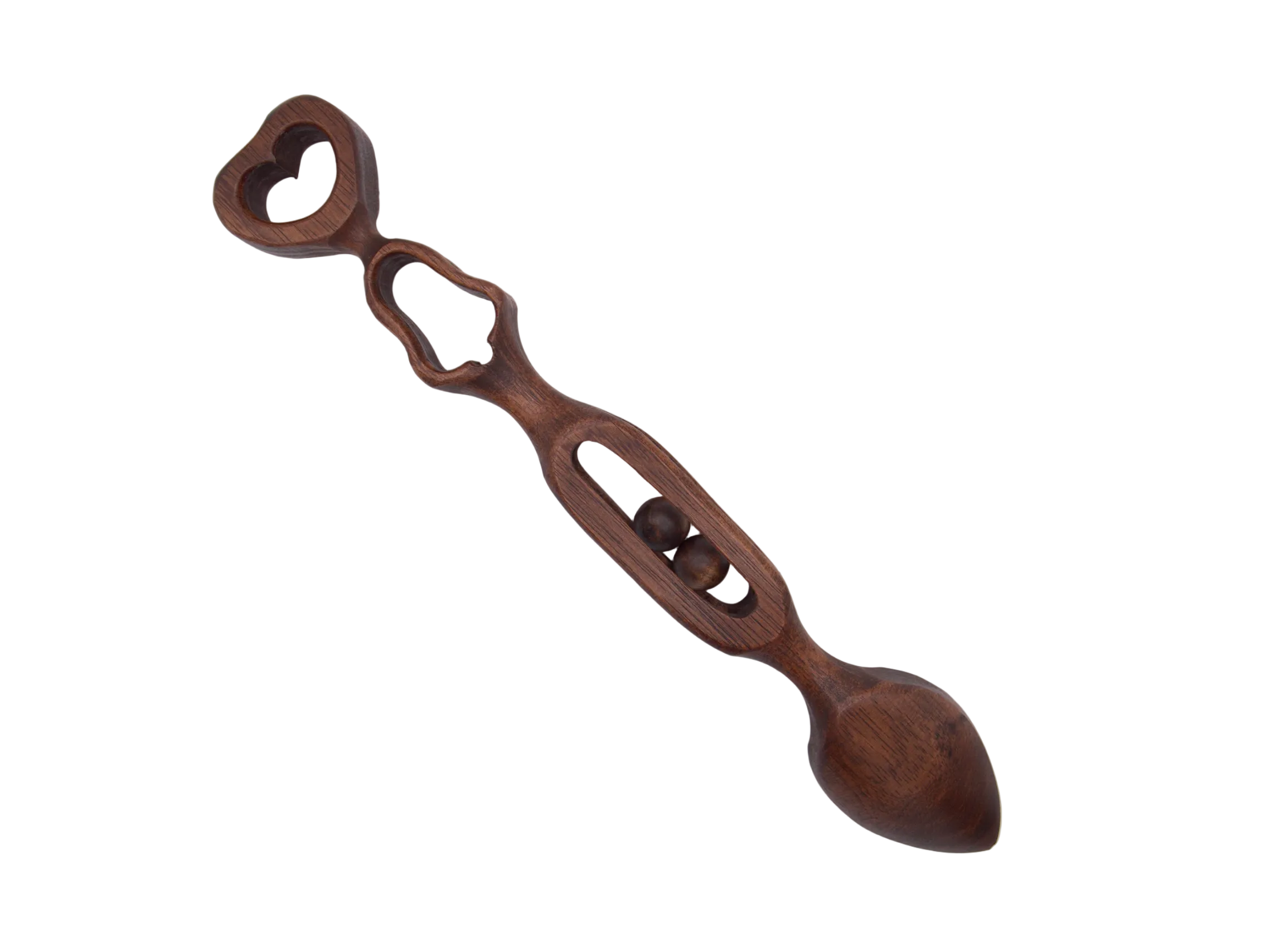 Pageant Heart and Balls Welsh Love Spoon