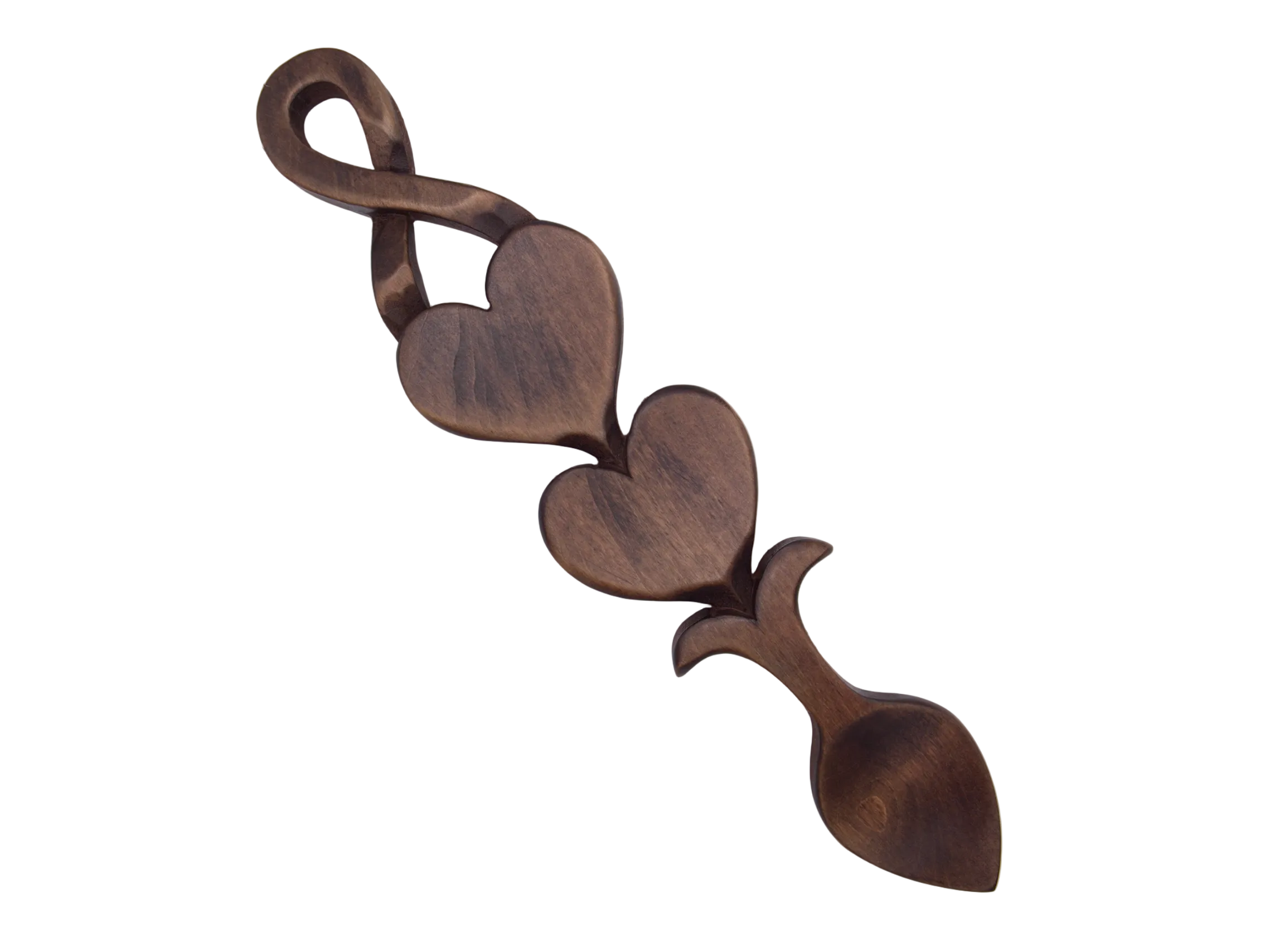 Two Hearts Welsh Love Spoon