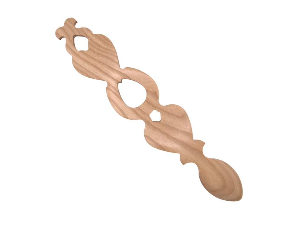 Two Hearts, Horseshoe & Cross Welsh Love Spoon