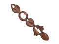 Two Hearts, Bells & Horseshoe Welsh Love Spoon