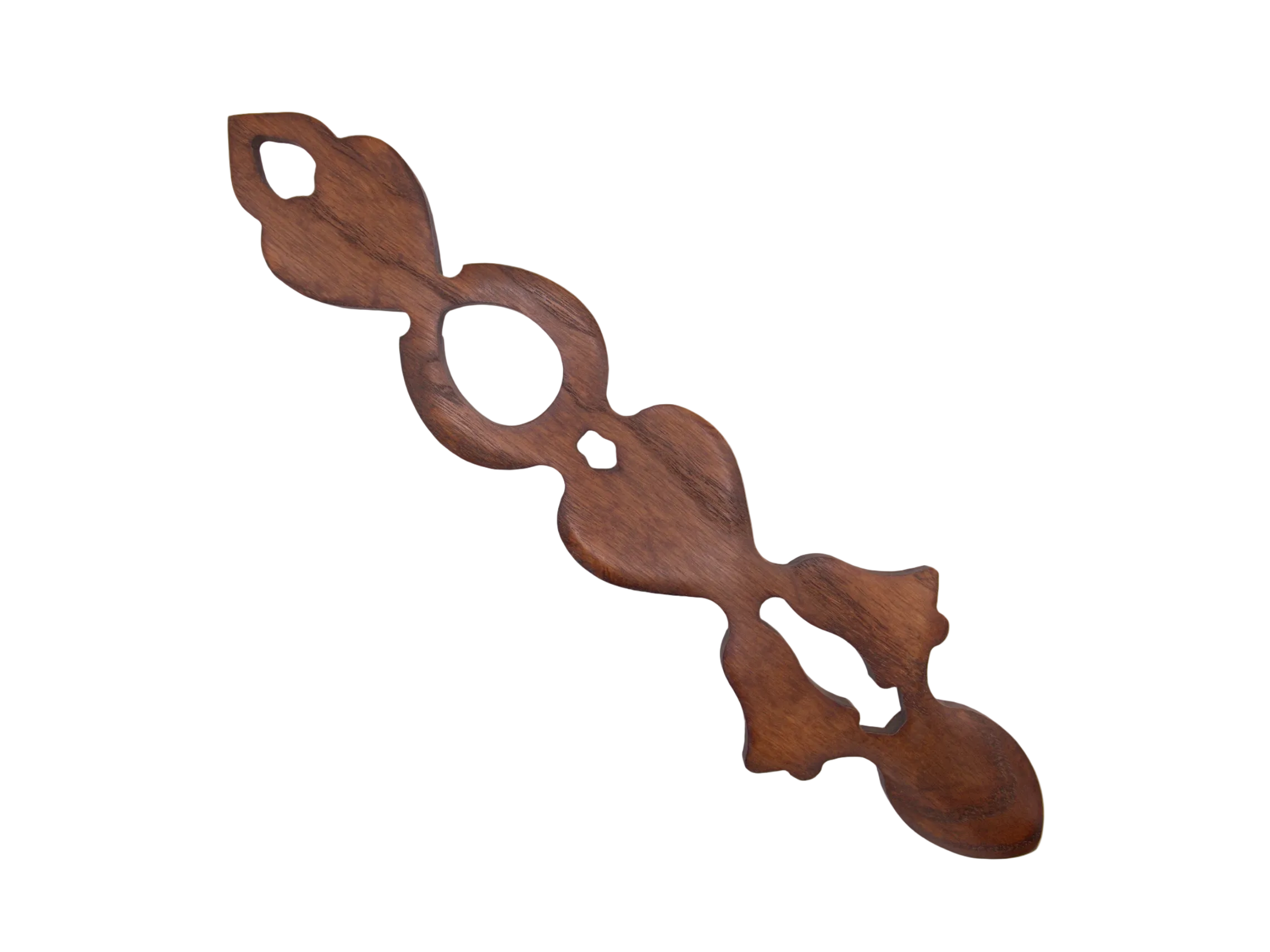 Two Hearts, Bells & Horseshoe Welsh Love Spoon