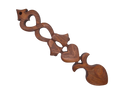 Two Hearts & Two Bells Welsh Love Spoon