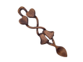 Two Hearts & Two Bells Welsh Love Spoon