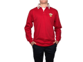 Traditional Red Cymru Long Sleeve Rugby Shirt