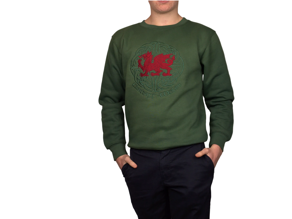 Unique Welsh Dragon Celtic Sweatshirt