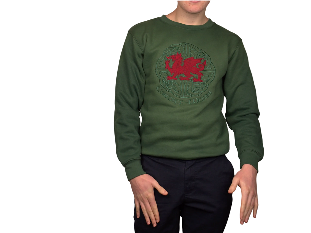 Unique Welsh Dragon Celtic Sweatshirt