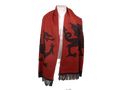 Reversible Welsh Dragon Wool Scarf