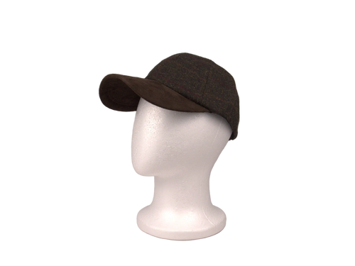 Brown Tweed Cap