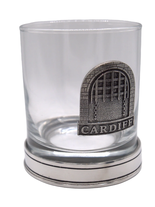 A.E Williams Cardiff Castle Pewter Whisky Tumbler