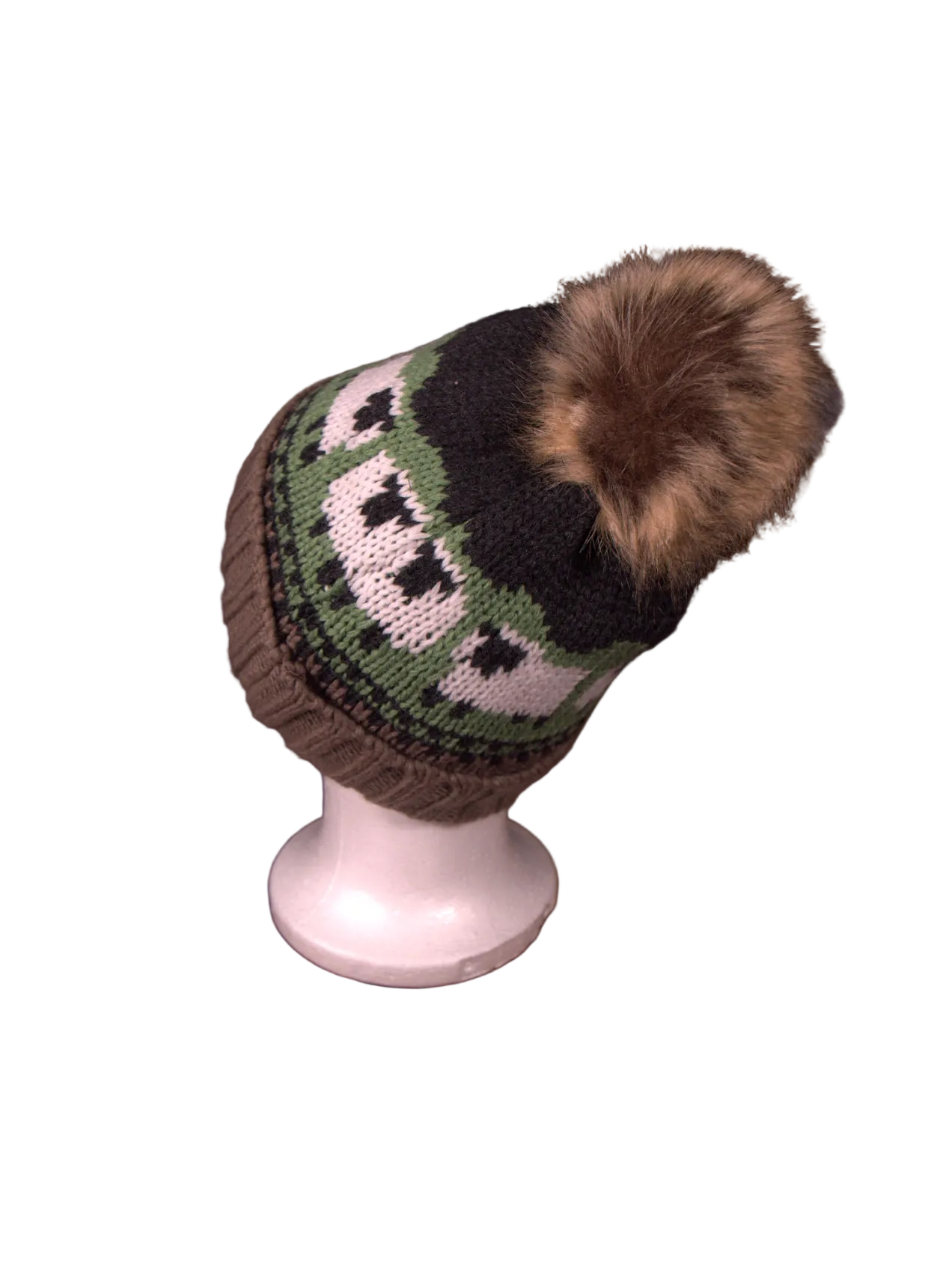 Welsh Sheep Knit Pom Hat