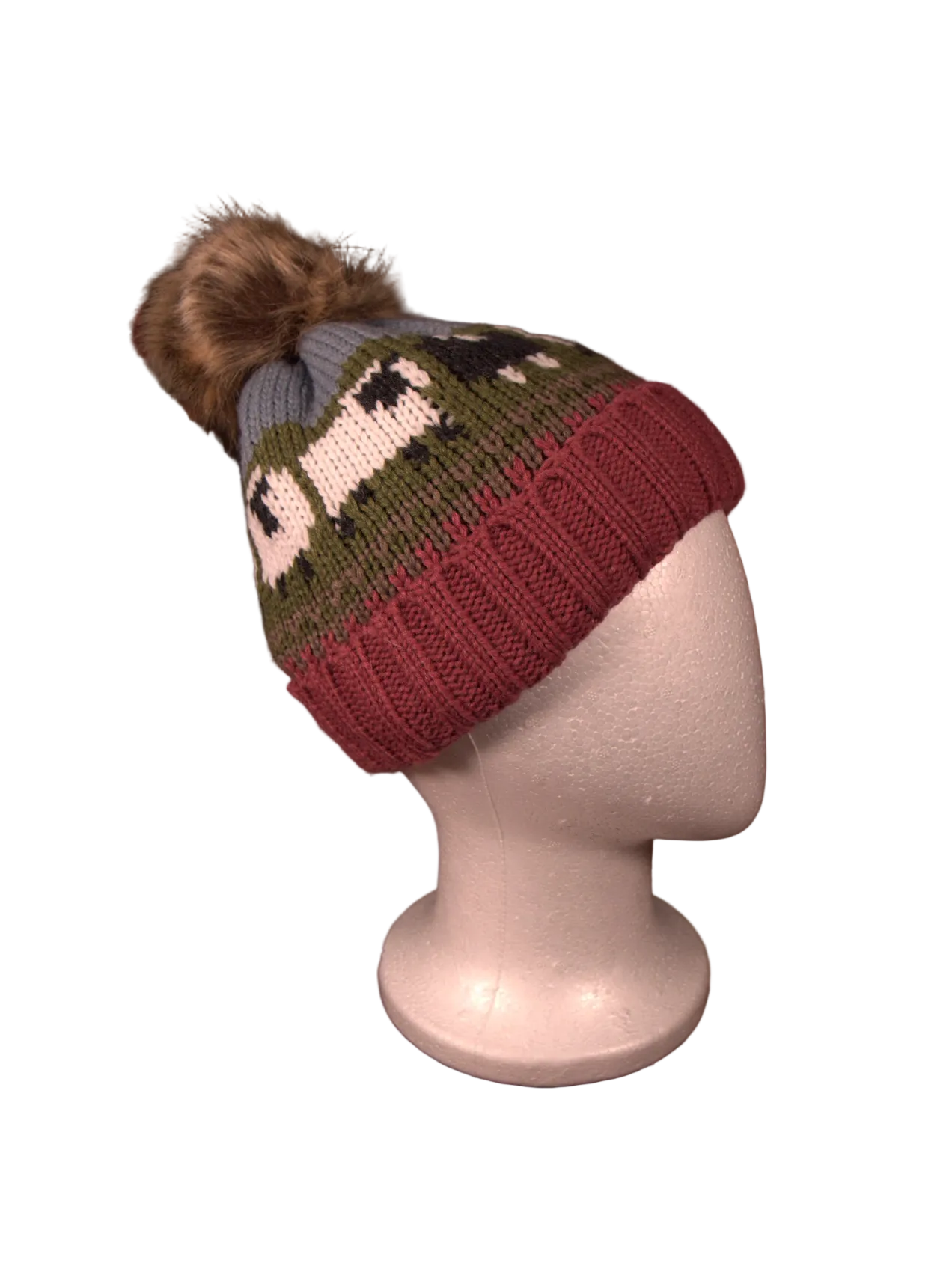 Welsh Sheep Knit Pom Hat