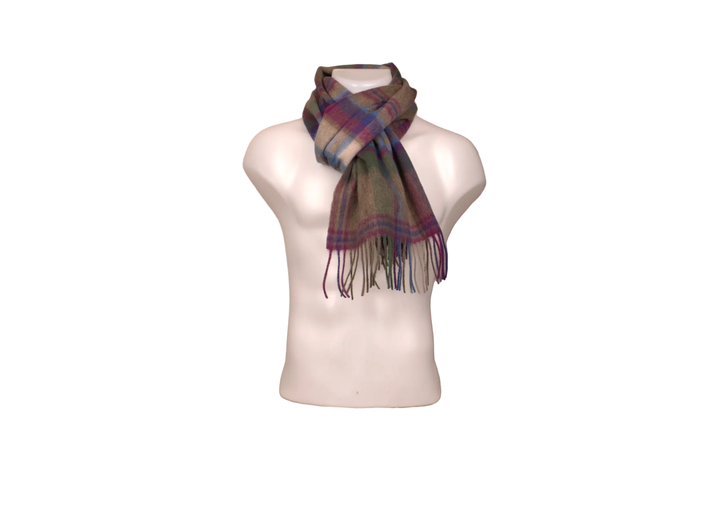 Welsh Tartan Wool Scarf
