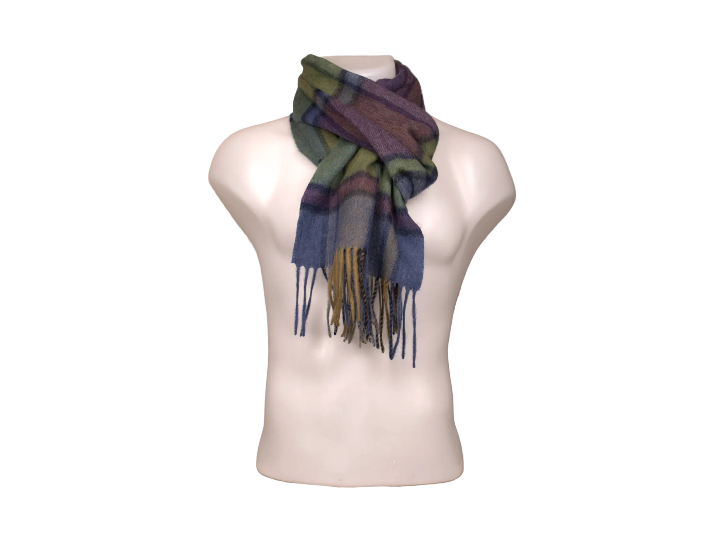 Welsh Tartan Wool Scarf