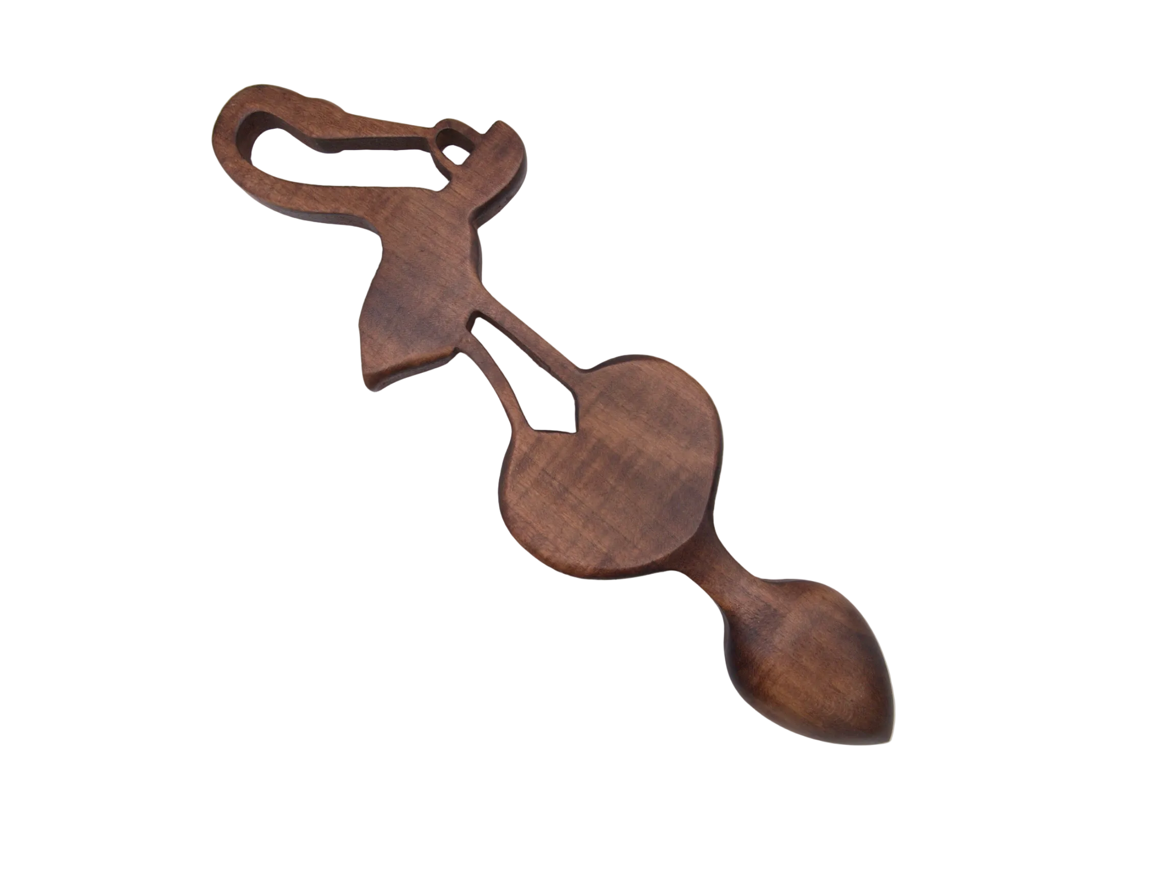 Stork & Heart Welsh Lovespoon