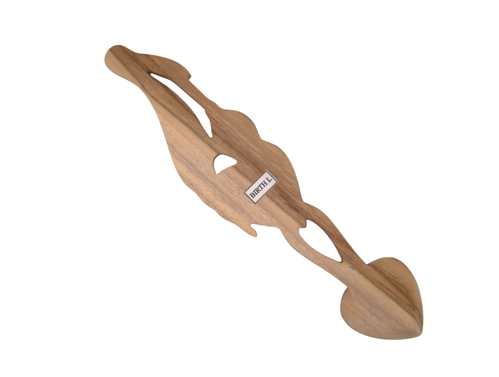 Stork & Heart Welsh Lovespoon