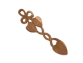 Knot and Double Heart Welsh Lovespoon
