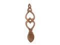 Parallel Double Heart Welsh Lovespoon