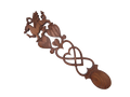 Dragon, Double Heart & Celtic Knot Welsh Lovespoon