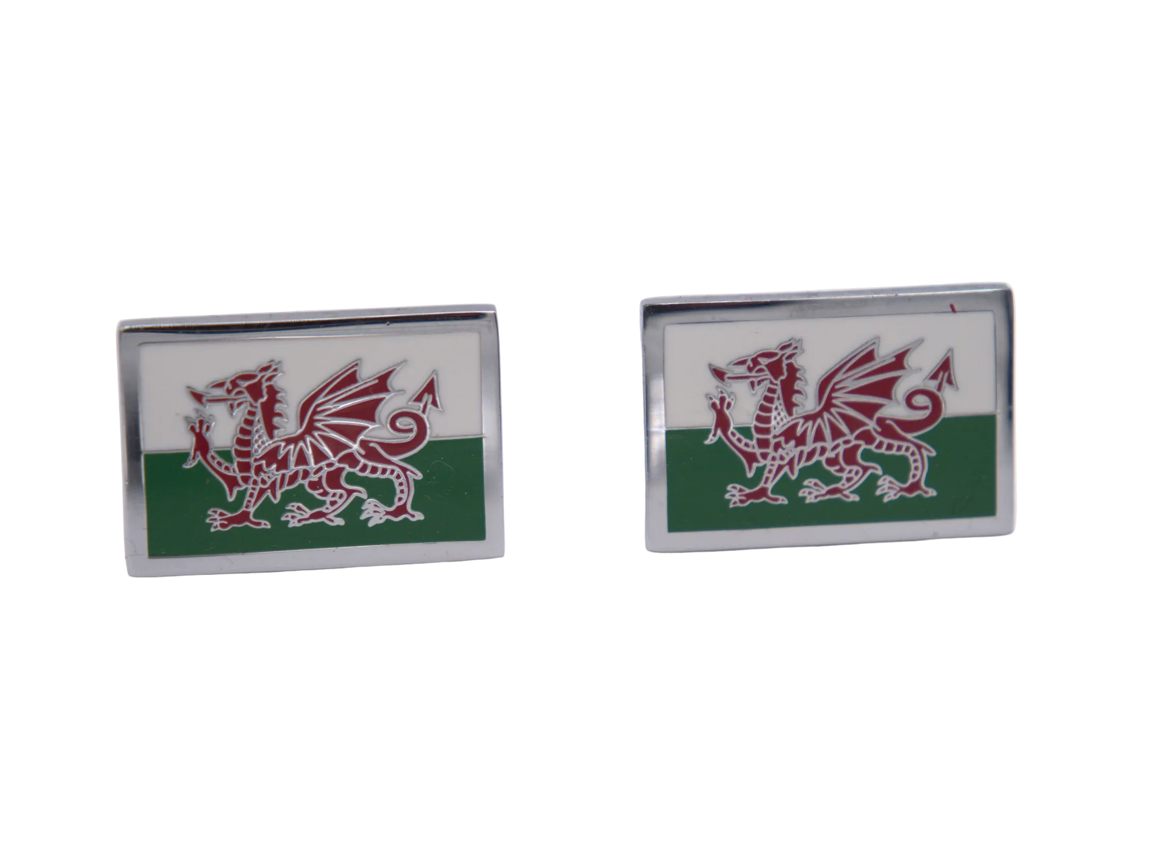 Welsh Dragon Flag Cufflinks
