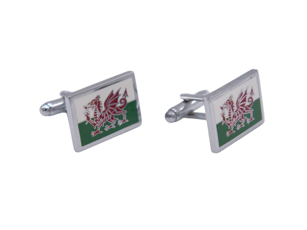 Welsh Dragon Flag Cufflinks