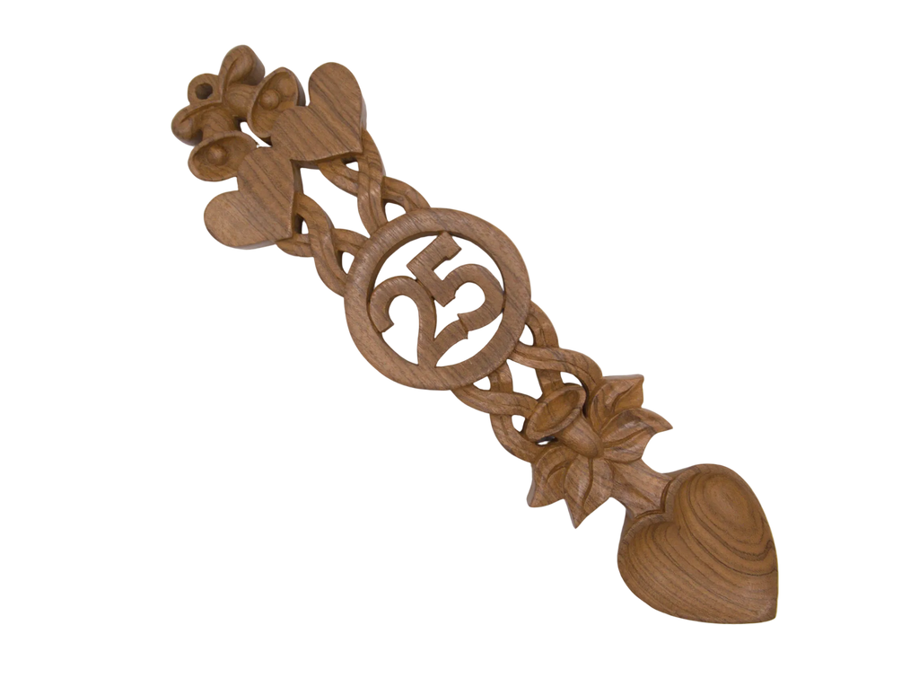 25th Anniversary Welsh Lovespoon