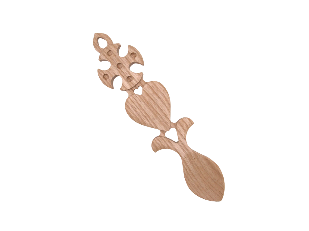 Celtic Cross & Heart Welsh Lovespoon