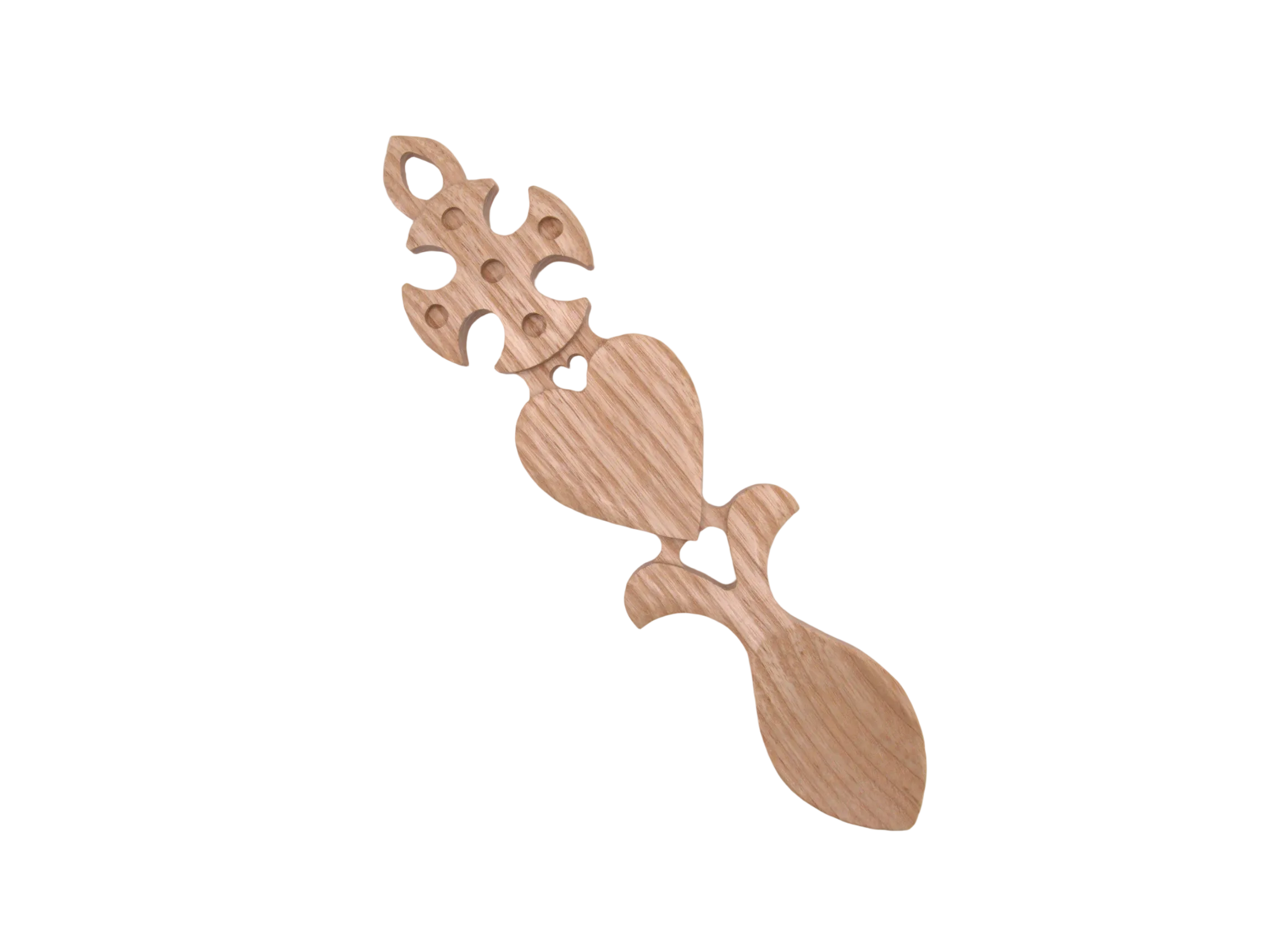 Celtic Cross & Heart Welsh Lovespoon