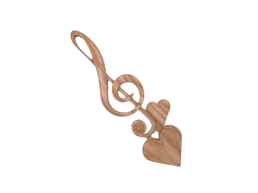 Musical Treble Clef Welsh Lovespoon