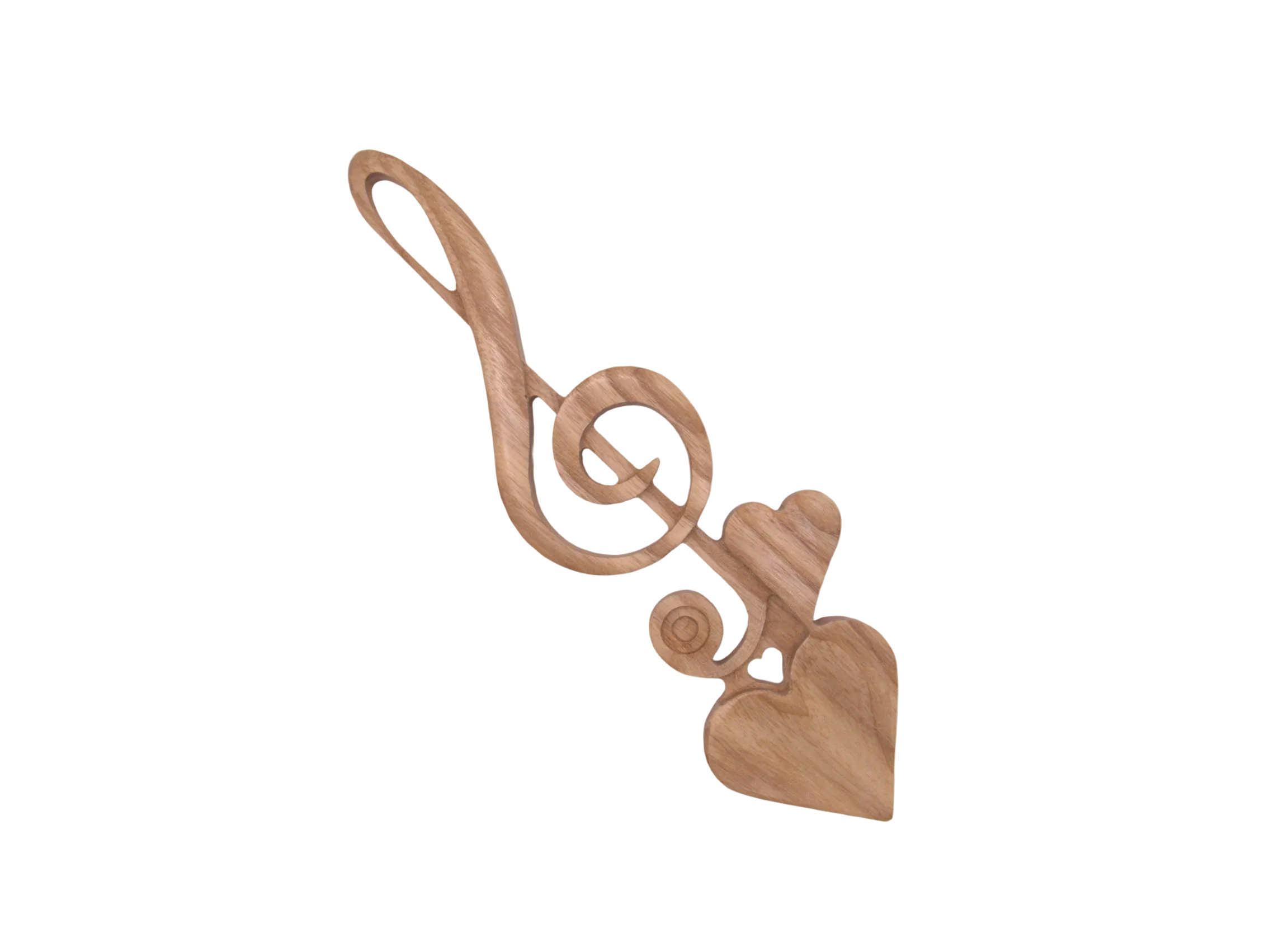 Musical Treble Clef Welsh Lovespoon