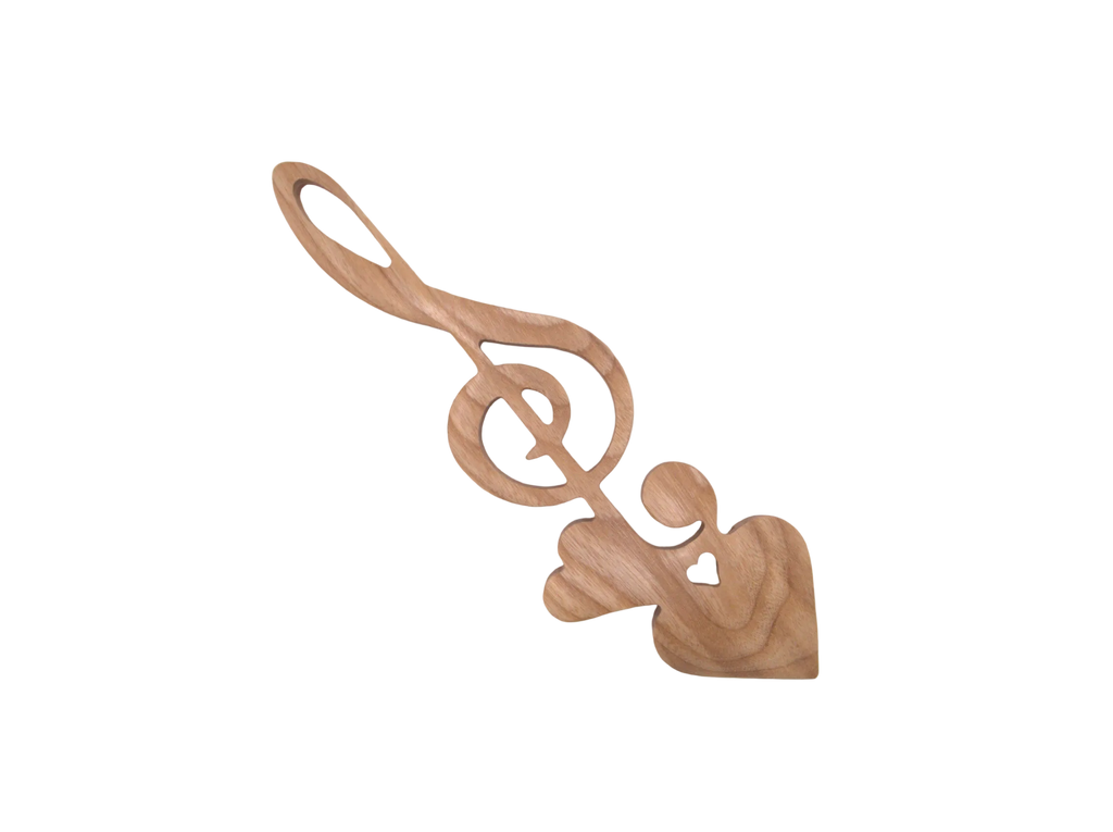 Musical Treble Clef Welsh Lovespoon