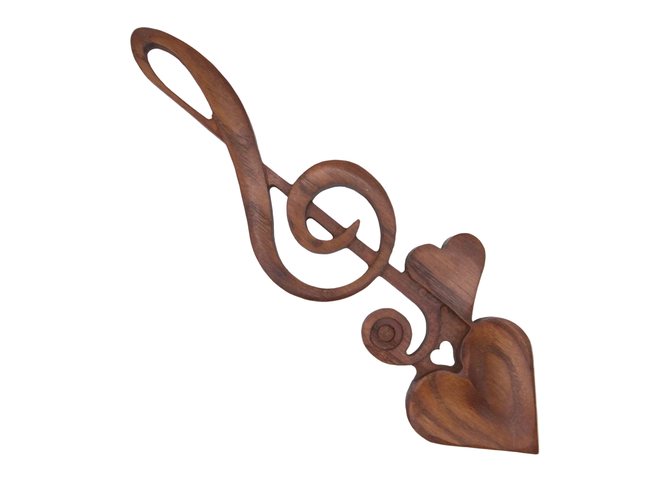 Musical Treble Clef Welsh Lovespoon