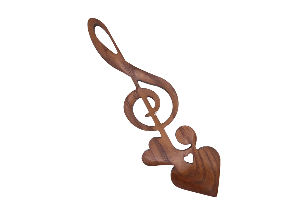 Musical Treble Clef Welsh Lovespoon