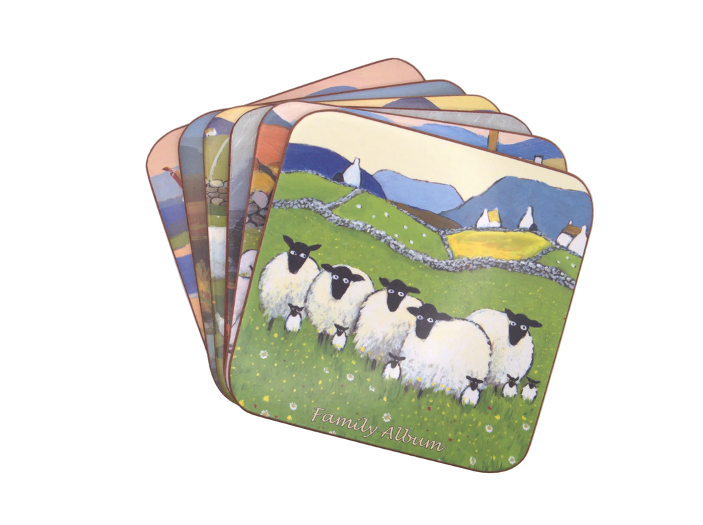 Thomas Joseph Welsh Sheep Coaster Set of 6